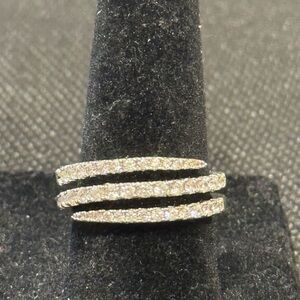 Spiral Cubic Zirconia, Ring Size 7 – Twilight Spiral